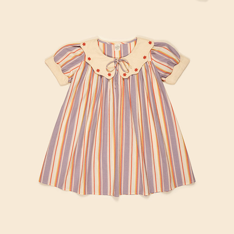 送料無料 いつまで AI-powered Apolina - Esther dress - Rustrel Stripe ワンピース